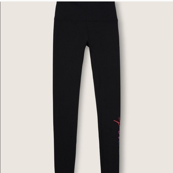 Vs pink glitter script logo leggings, size xl. NWT. - Picture 12 of 13